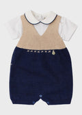 Completo Salopette Body Sabbia EK5830 corredino e abbigliamento neonato | NANU' BABY