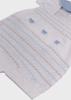 Completo Salopette Corta Cielo EK6552/C corredino e abbigliamento neonato | NANU' BABY