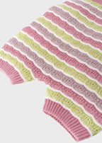 Completo Salopette Maglia Melograno EK1130/M corredino e abbigliamento neonato | NANU' BABY