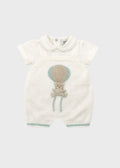 Completo Salopette Mongolfiera Verde EK5030V corredino e abbigliamento neonato | NANU' BABY