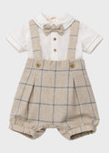 Completo Salopette Papillon Avorio 7991 corredino e abbigliamento neonato | NANU' BABY