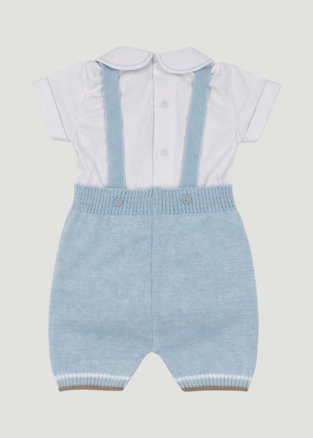 Completo Salopette Teddy Colletto EK6730/C corredino e abbigliamento neonato | NANU' BABY