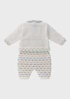 Completo Tre Pezzi Cielo EK5131/C corredino e abbigliamento neonato | NANU' BABY