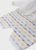 Completo Tre Pezzi Cielo EK5131/C corredino e abbigliamento neonato | NANU' BABY