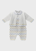 Completo Tre Pezzi Cielo EK5131/C corredino e abbigliamento neonato | NANU' BABY