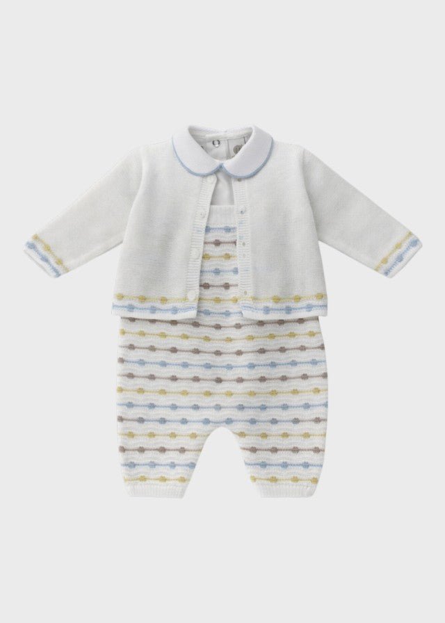 Completo Tre Pezzi Cielo EK5131/C corredino e abbigliamento neonato | NANU' BABY