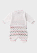 Completo Tre Pezzi Rosa EK5131/R corredino e abbigliamento neonato | NANU' BABY