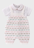 Completo Tre Pezzi Rosa EK5131/R corredino e abbigliamento neonato | NANU' BABY