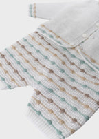 Completo Tre Pezzi Verde EK5131/V corredino e abbigliamento neonato | NANU' BABY