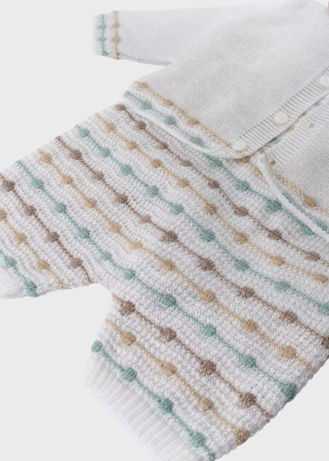 Completo Tre Pezzi Verde EK5131/V corredino e abbigliamento neonato | NANU' BABY