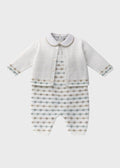 Completo Tre Pezzi Verde EK5131/V corredino e abbigliamento neonato | NANU' BABY