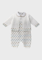 Completo Tre Pezzi Verde EK5131/V corredino e abbigliamento neonato | NANU' BABY