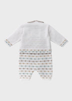 Completo Tre Pezzi Verde EK5131/V corredino e abbigliamento neonato | NANU' BABY
