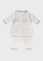 Completo Vestina Filo Rosa EK5119/R corredino e abbigliamento neonato | NANU' BABY
