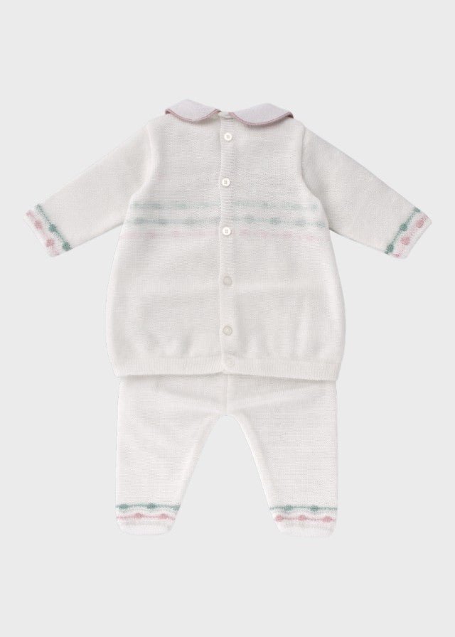 Completo Vestina Filo Rosa EK5119/R corredino e abbigliamento neonato | NANU' BABY