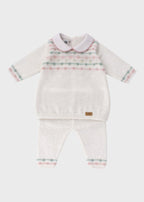 Completo Vestina Filo Rosa EK5119/R corredino e abbigliamento neonato | NANU' BABY