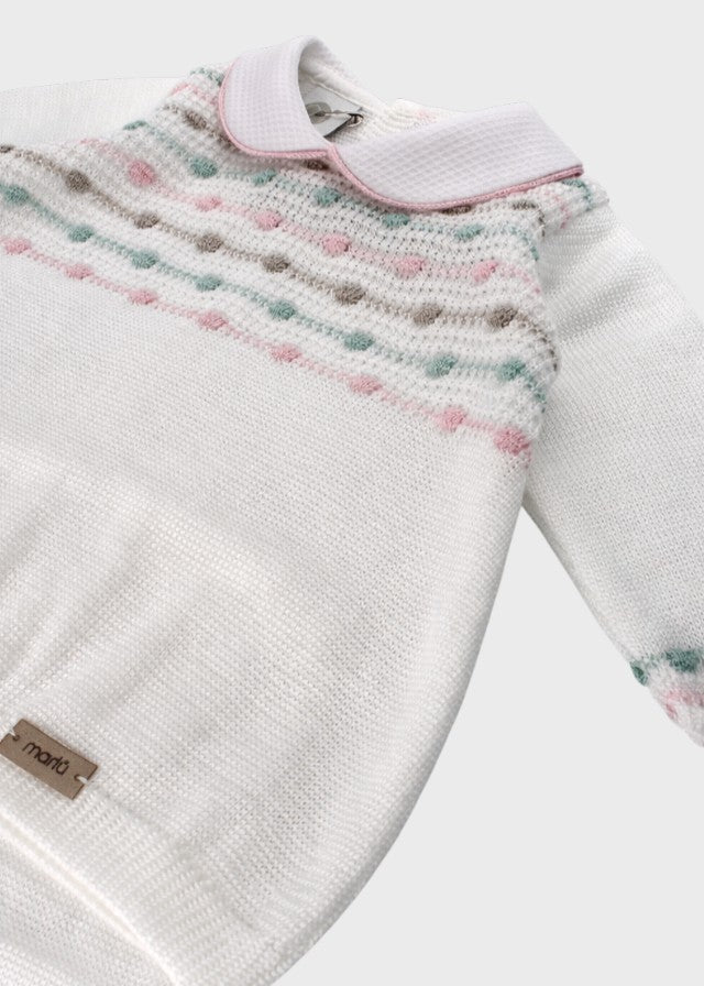 Completo Vestina Filo Rosa EK5119/R corredino e abbigliamento neonato | NANU' BABY