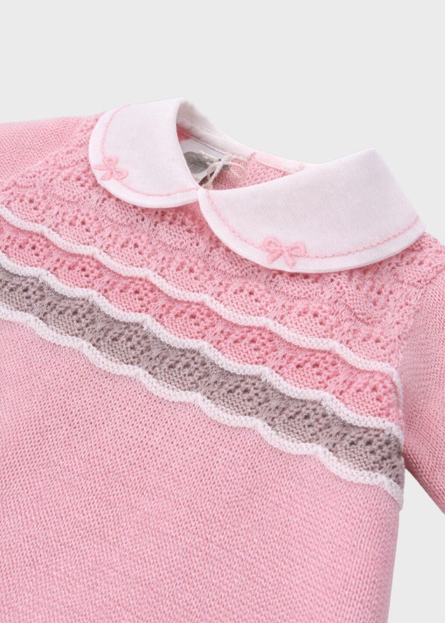 Completo Vestina Maglia Rosa EK1119/R corredino e abbigliamento neonato | NANU' BABY