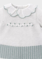 Completo Vestina Margherite Verde EK2419/V corredino e abbigliamento neonato | NANU' BABY