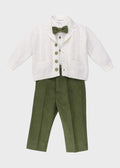 Coordinato Cerimonia Papillon Verde corredino e abbigliamento neonato | NANU' BABY