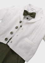 Coordinato Cerimonia Papillon Verde corredino e abbigliamento neonato | NANU' BABY