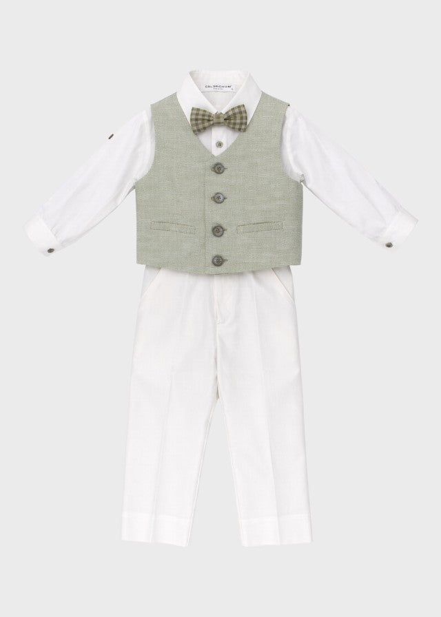 Coordinato Giacca Verde Papillon corredino e abbigliamento neonato | NANU' BABY
