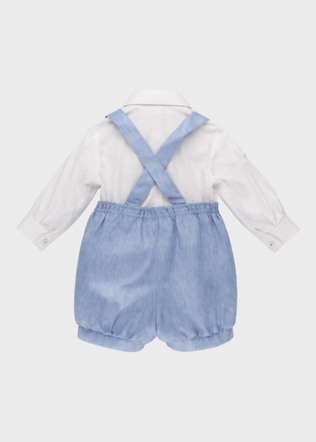Coordinato Pantaloncino Papillon Azzurro corredino e abbigliamento neonato | NANU' BABY