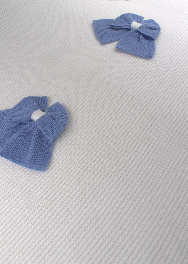 Coperta Cotone Coste Bianco INGLESE/200 - B corredino e abbigliamento neonato | NANU' BABY