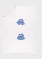 Coperta Cotone Coste Bianco INGLESE/200 - B corredino e abbigliamento neonato | NANU' BABY