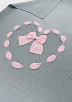 Coperta Cotone Cuore Verde 193/V corredino e abbigliamento neonato | NANU' BABY
