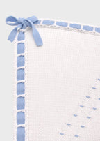 Coperta Cotone Fiocchetti Cielo ENEA/CO corredino e abbigliamento neonato | NANU' BABY