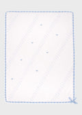 Coperta Cotone Fiocchetti Cielo ENEA/CO corredino e abbigliamento neonato | NANU' BABY