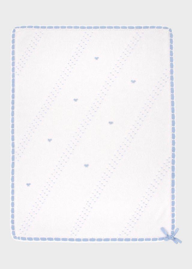 Coperta Cotone Fiocchetti Cielo ENEA/CO corredino e abbigliamento neonato | NANU' BABY