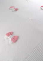 Coperta Cotone Fiocchi Bianco 181 - B corredino e abbigliamento neonato | NANU' BABY