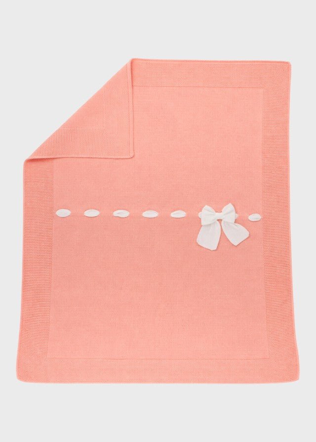 Coperta Cotone Fiocco Pesca 191 - P corredino e abbigliamento neonato | NANU' BABY
