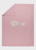 Coperta Cotone Fiori Rosa 197/M corredino e abbigliamento neonato | NANU' BABY