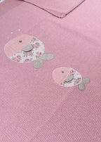 Coperta Cotone Fiori Rosa 197/M corredino e abbigliamento neonato | NANU' BABY