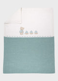 Coperta Cotone Orsetto Verde 198 - V corredino e abbigliamento neonato | NANU' BABY