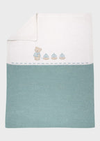 Coperta Cotone Orsetto Verde 198 - V corredino e abbigliamento neonato | NANU' BABY
