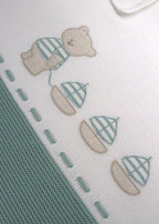 Coperta Cotone Orsetto Verde 198 - V corredino e abbigliamento neonato | NANU' BABY