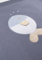 Coperta Cotone Pesciolini Azzurro 197 corredino e abbigliamento neonato | NANU' BABY