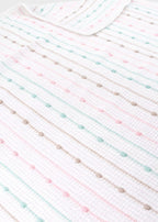 Coperta Cotone Rosa Multicolor EK5180/R corredino e abbigliamento neonato | NANU' BABY