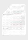 Coperta Cotone Rosa Multicolor EK5180/R corredino e abbigliamento neonato | NANU' BABY
