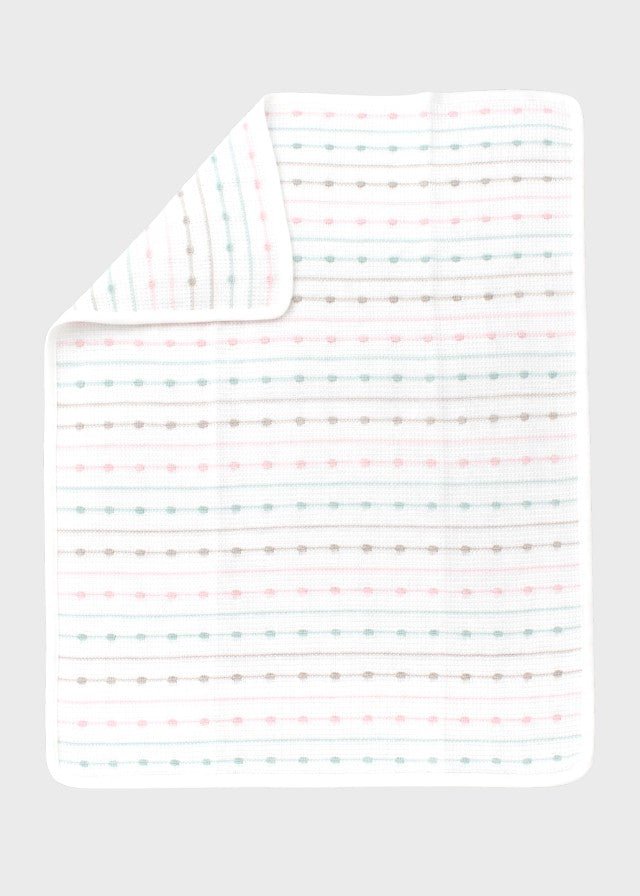 Coperta Cotone Rosa Multicolor EK5180/R corredino e abbigliamento neonato | NANU' BABY