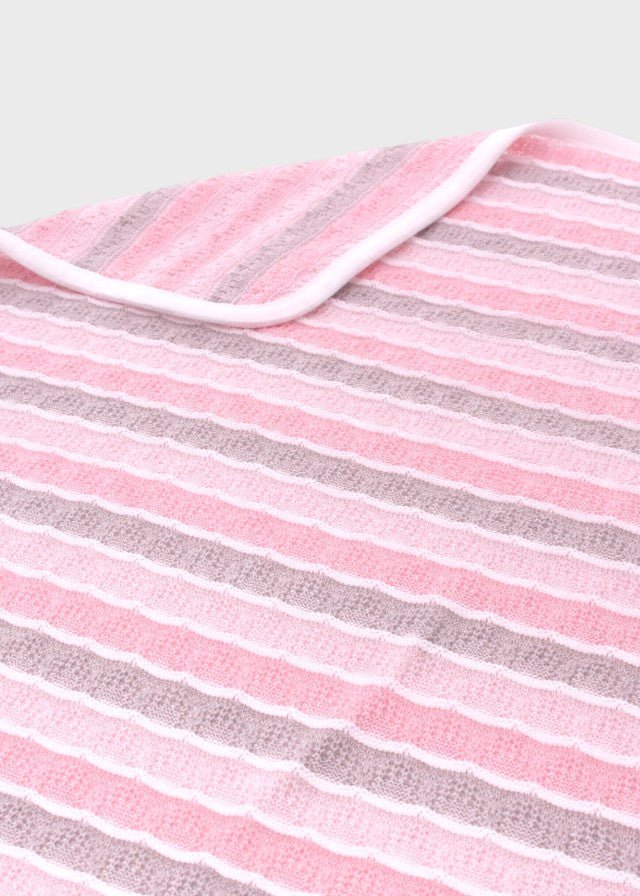 Coperta Cotone Rosa Pesco Multicolor EK1180/R corredino e abbigliamento neonato | NANU' BABY
