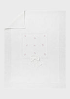 Coperta Cotone Roselline Bianco 188 corredino e abbigliamento neonato | NANU' BABY
