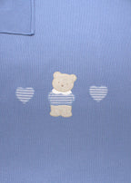 Coperta Cotone Teddy Azzurro 198/A corredino e abbigliamento neonato | NANU' BABY