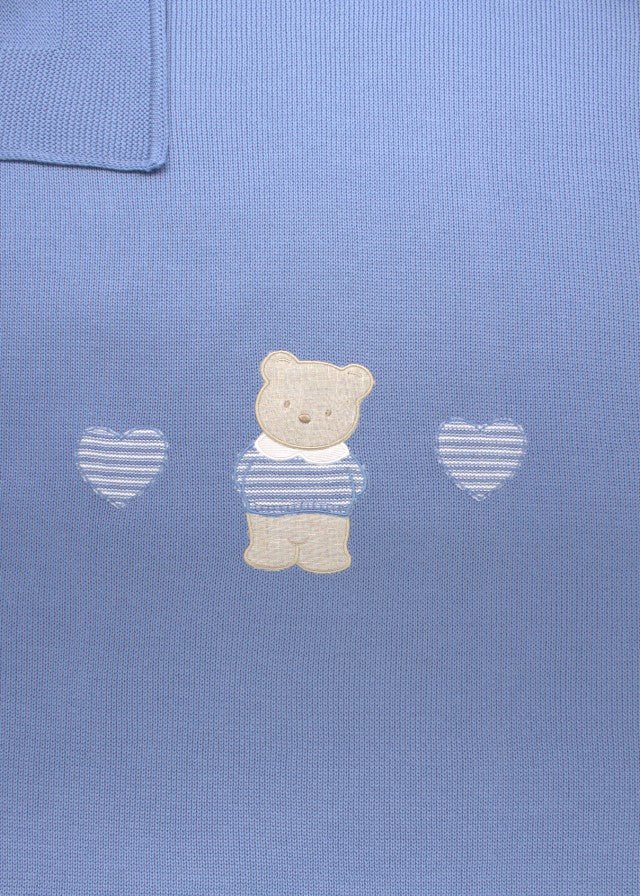 Coperta Cotone Teddy Azzurro 198/A corredino e abbigliamento neonato | NANU' BABY