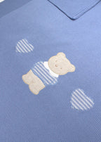 Coperta Cotone Teddy Azzurro 198/A corredino e abbigliamento neonato | NANU' BABY