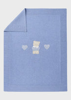 Coperta Cotone Teddy Azzurro 198/A corredino e abbigliamento neonato | NANU' BABY